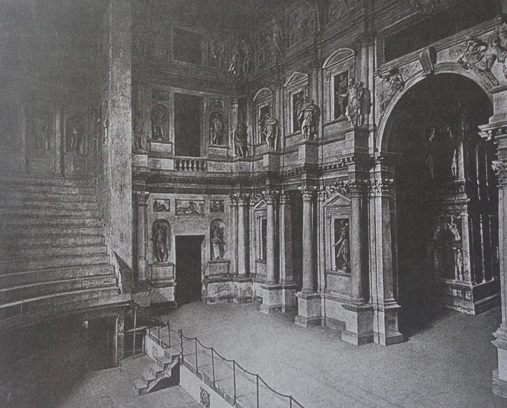 renesanční divadlo, které bylo postavené v letech 1580 1585.