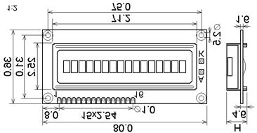 Znakové LD moduly LD MODULY ZNAKOVÉ Základní technické parametry napájecí napìtí logické obvody 4.75V Udd 5.