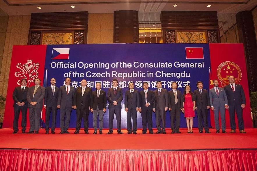Czechs in Sichuan, 2015 Opening of the Consulate General of the Czech