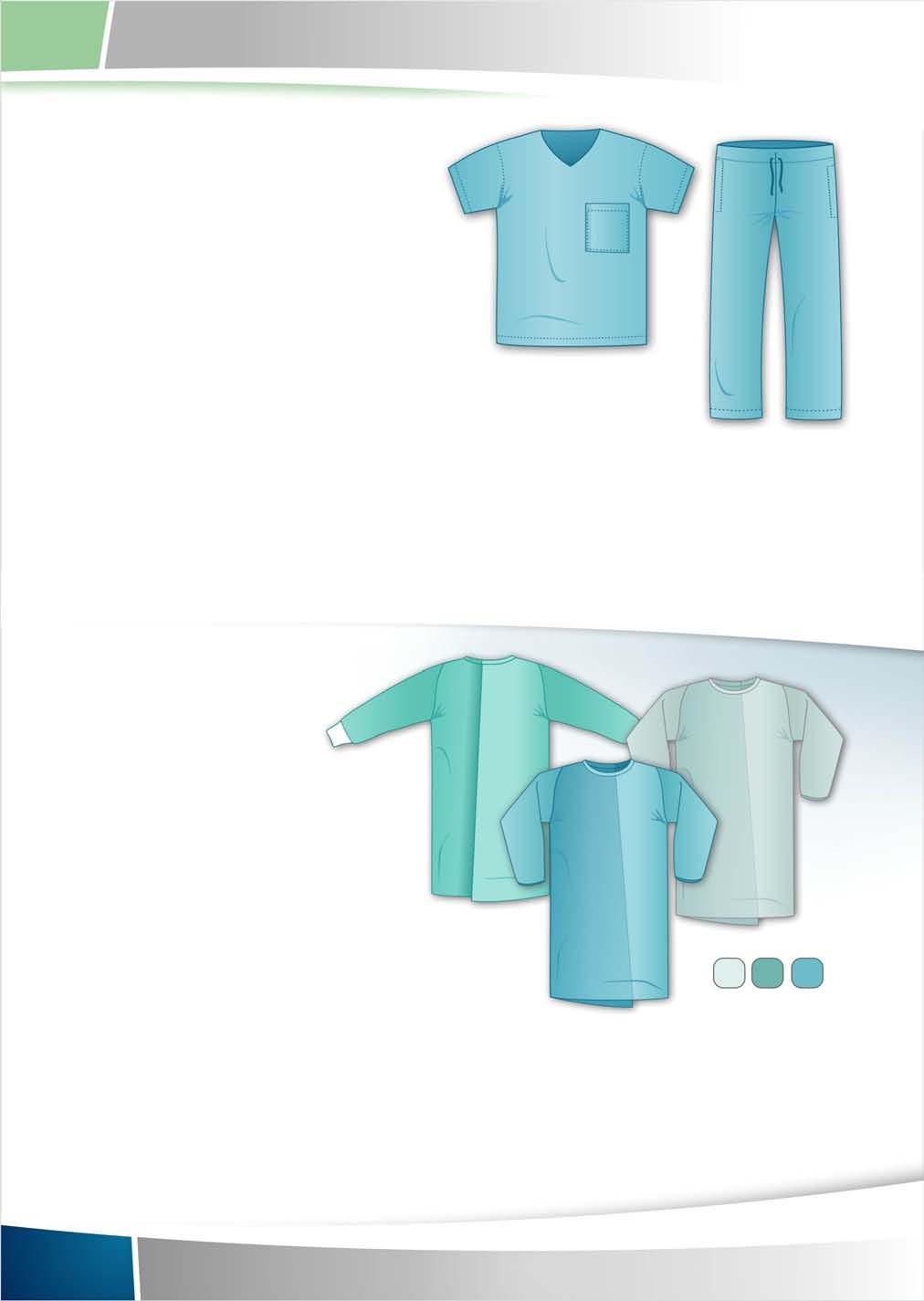 OO Jednorazové operačné odevy OPERAČNÝ ODEV - MEDISET Vlastnosti: vyrobený z priedušnej netkanej textílie typu SMS obsahuje blúzu strihu T s kapsou a nohavice so šnúrkou v páse Použitie: Určený ako