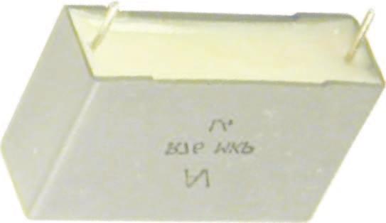 R76 FÓLIOVÉ KONENZÁTORY POLYPROPYLENOVÉ Polypropylenové kondenzátory z oboustrannì metalizované fólie Typické aplikace TV vychylovací obvody, impulzní obvody MMKP (oboustranný Al film na PP fólii)
