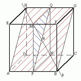 M od této roviny je určena úsečkou MR, kde čtverce, což