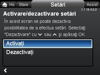 Apăsaţi [OK] să confirmaţi. 12.9.