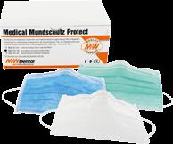 Jednorázové výrobky MADE IN G E R M A N Y M+W Ústenka Medical Protect Ústenka s elastickým poutkem za ucho, s nosním třmínkem