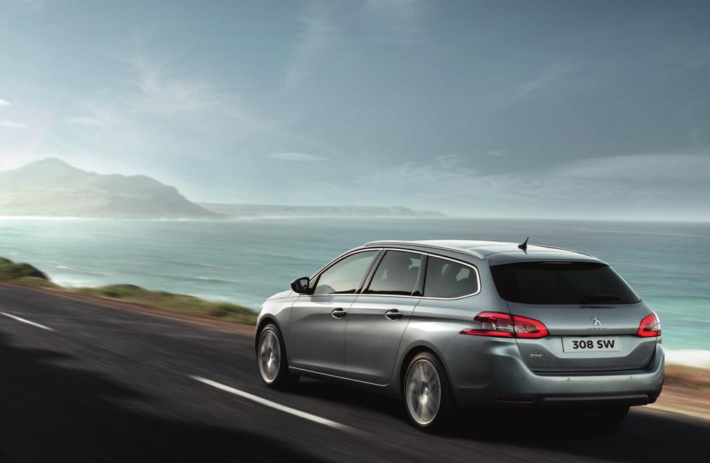 NOVÁ TVÁR CESTOVANIA Veľké ušľachtilé a športové kombi s nízkym profilom, PEUGEOT 308 SW, umožní cestovať v novej podobe