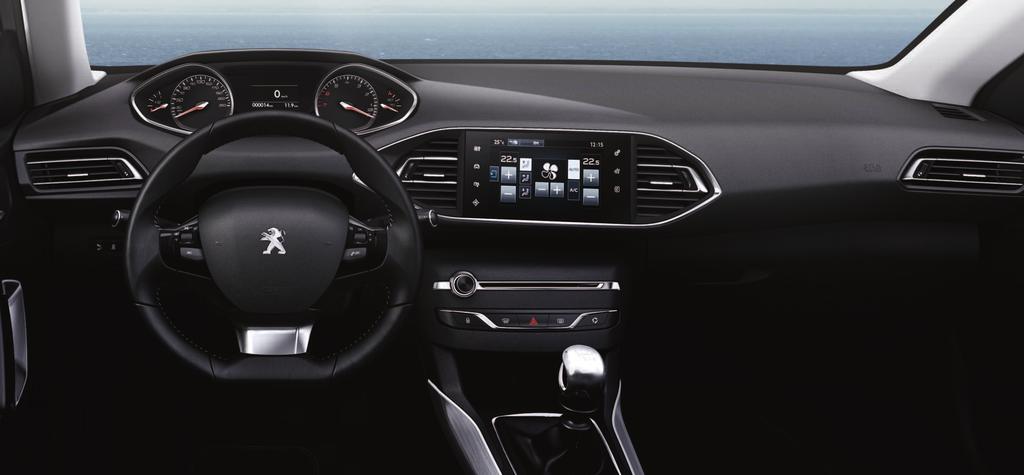 PEUGEOT i-cockpit V modeli 308 SW Peugeot ponúka novú architektúru riadiaceho modulu PEUGEOT i-cockpit*, ktorý bol skoncipovaný v záujme poskytnutia intenzívnych a výnimočných pocitov z jazdy.