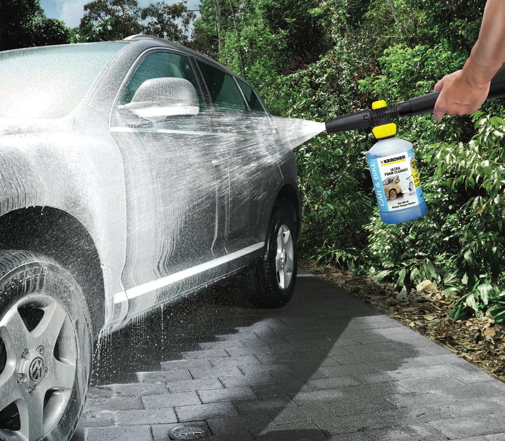 0 Ideální nanášení čisticích prostředků Ideálního nanesení čisticích prostředků dosáhnete pomocí pěnovací trysky Connect n Clean FJ 10 C.