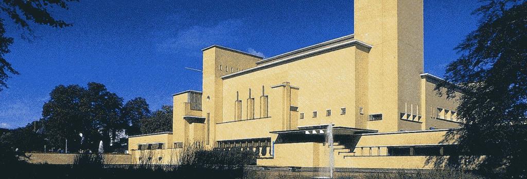 abstrakce Hilversum Town Hall, konec 20.