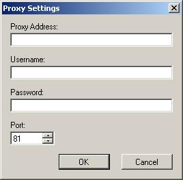 Zadání nastavení proxy serveru Pokud vaše společnost vyžaduje použití proxy serveru před komunikací se serverem Evernote, definujte nastavení proxy serveru klepnutím na tlačítko Proxy. 1.