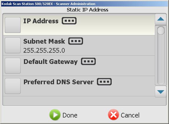 Pokud vaše síť používá statické adresy IP, klepněte na možnost Statická (IPv4) a pokračujte. V následujících možnostech statické IP adresy proveďte požadované změny.