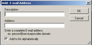 Vyberte e-mailovou skupinu, do které chcete přidat e-mailové adresy, a postupně vyberte možnosti Upravit>Přidat položku. 5.