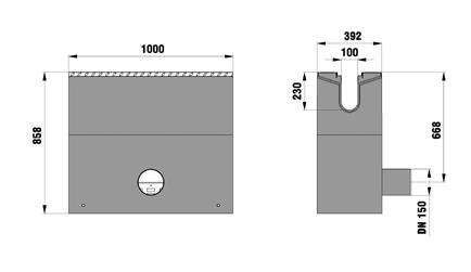 FASERFIX BIG SL 100 FASERFIX BIG SL 100 - Príslušenstvo Super KS TRAFFIC PLUS SUPER KS BIG Odtokový vpust s nátrubkom DN 150 a košom z pozinkovanej ocele Zápachový uzáver DN 100, vonkajší Krátenie