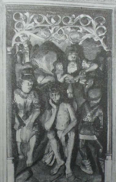 13. Sedící Kristus na Kalvárii, 1496, řezba, polychromie.