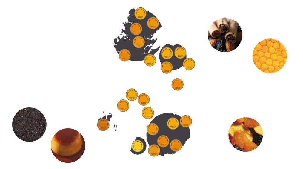 V Highlands je voda tvrdší, na Mull a Skye s vulkanickým vlivem, přímořská s jódem a ve Speyside měkká a často s vlivem vřesu.