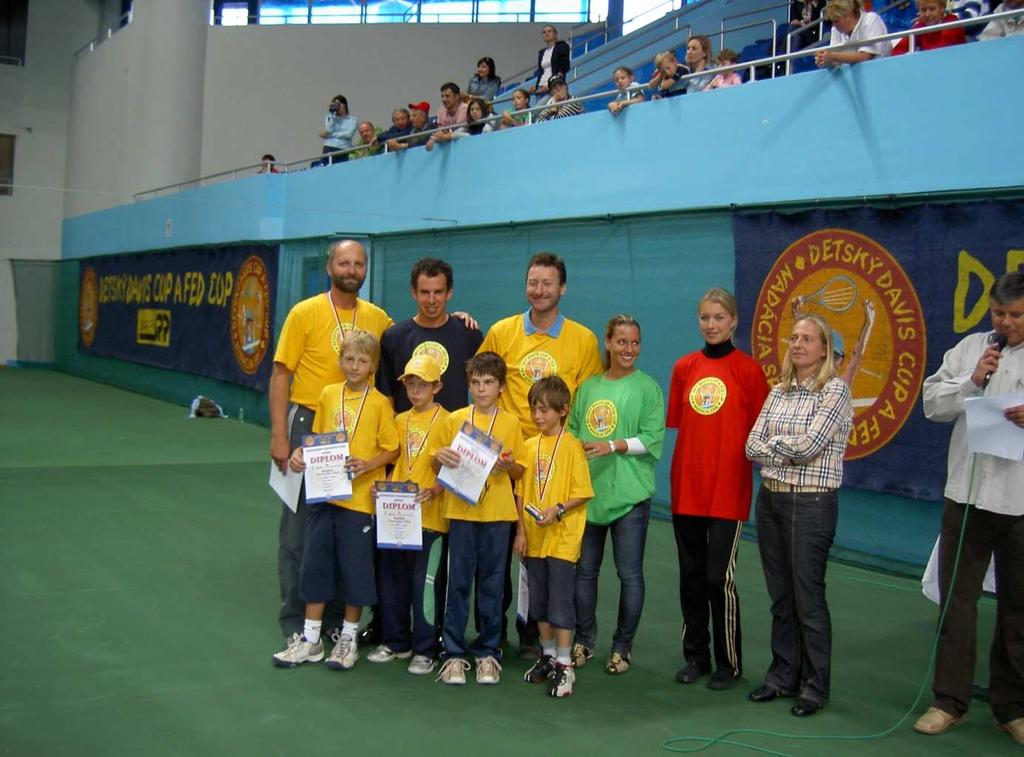 Družstvo chlapcov detský Davis Cup 3,miesto SR, Blaško Anton tréner, Hrbatý Dominik, Mečíř