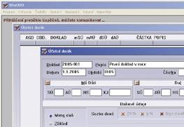 minulém roce oceněn v rámci ankety ERP Czech 2004. A zasloužil si to nejen optimalizací ovládání pomocí klávesnice. Práci urychluje mnoho automaticky vyplňovaných polí formulářů.