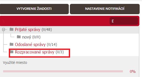 Obr. 6 - Priečinok Rozpracované správy Kliknete na Upraviť správu (Obr. 7). Obr.