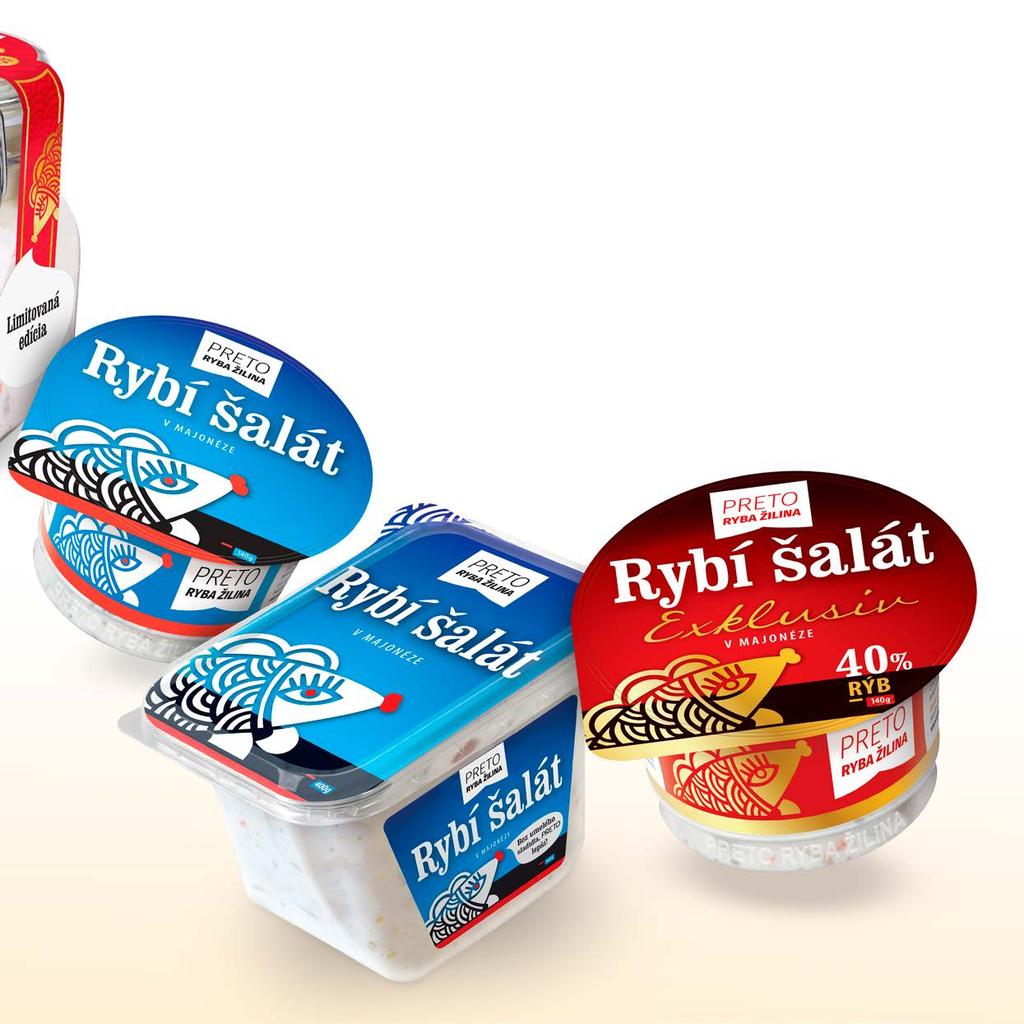 Treska a Rybí šalát v majonéze Treska - legendárny výrobok, ktorý má svoj kredit na celom Slovensku.