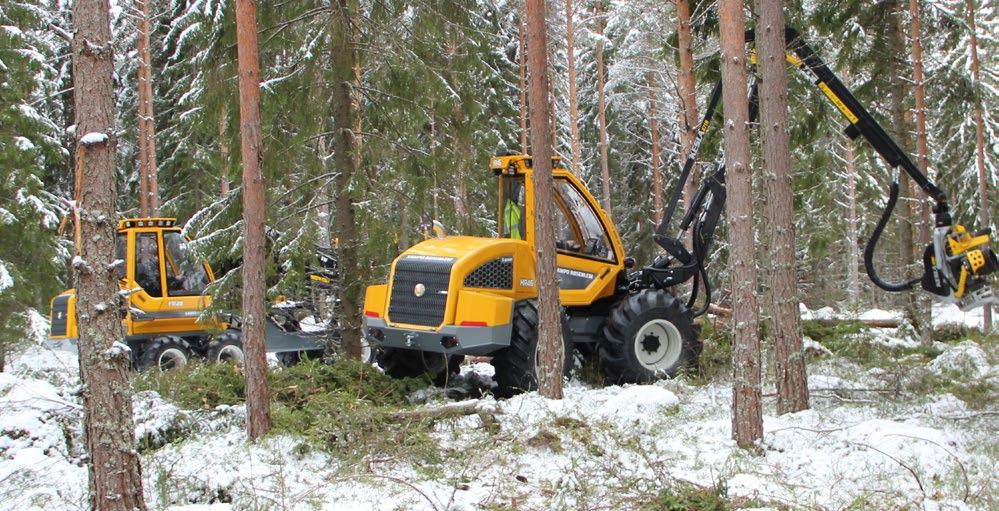 Motor Sisu Diesel vnáší do veškeré činnosti harvestoru HR46x velmi nízké