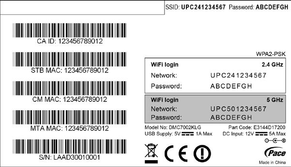 7. Připojení k internetu pomocí Wi-Fi (máte-li objednanou službu UPC Internet) Dodané zařízení je již přednastaveno pro bezdrátový provoz.
