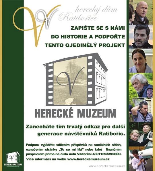 PROJEKTY HERECKÝ DŮM V RATIBOŘICÍCH - první herecké muzeum v Čechách Zapište se s námi do historie a