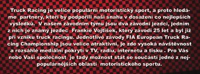 FIA EUROPEAN TRUCK RACING CHAMPIONSHIP 2017 NABÍDKA REKLAMNÍ SPOLUPRÁCE AUTOMOBILOVÉ ZÁVODY