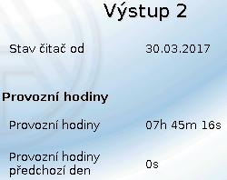Hlavní menu Analogové výstupy Měnit můžete také stav uvolněných analogových výstupů. Ve stavu Ručne může být výstupní hodnota nastavena ručně, při Ruč.