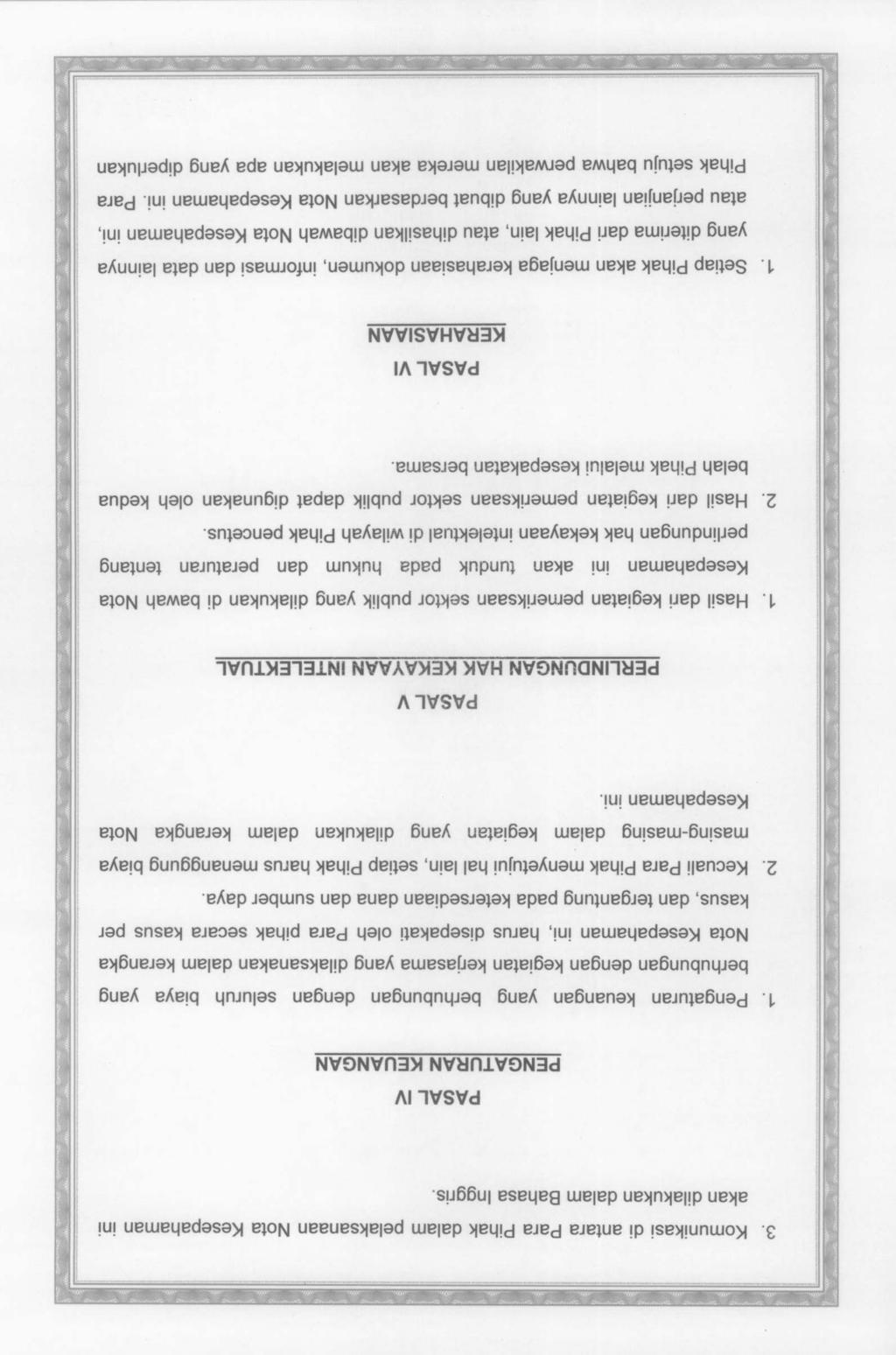 3. Komunikasi di antara Para Pihak dalam pelaksanaan Nota Kesepahaman ini akan dilakukan dalam Bahasa lnggris. PASAL V PENGATURAN KEUANGAN 1.
