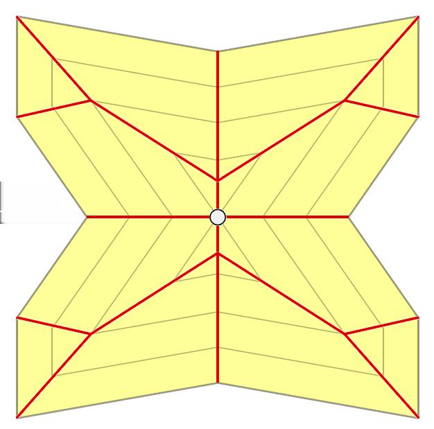 42. Vertex Event Straight skeleton Navrhovaná implementace nepostihuje situaci, kdy při Split Event protne vrchol smršťující se strany vrchol protilehlé strany.