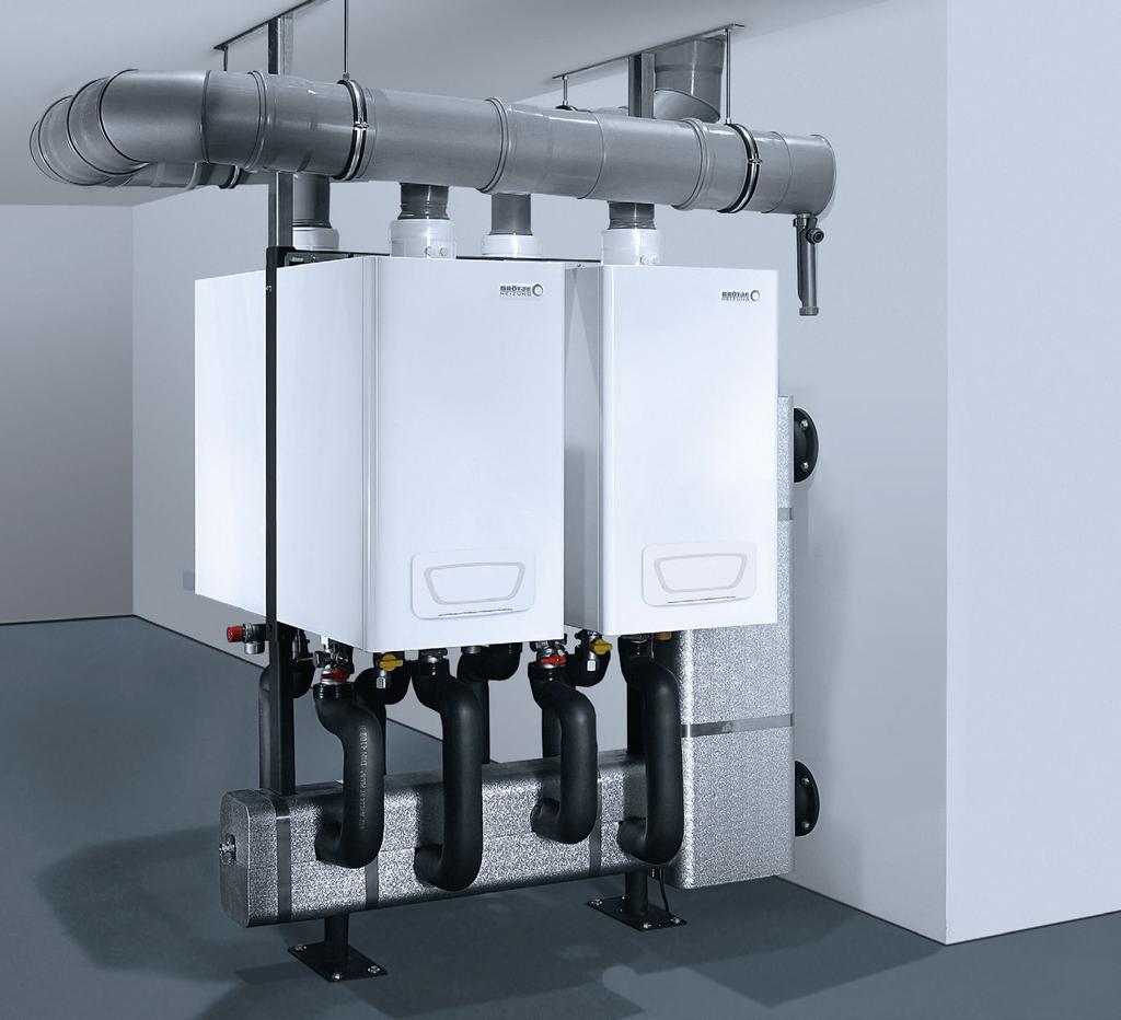 EcoTherm Plus WGB H 50 110 KW Nástenné plynové kondenzačné kotly modely EcoTherm Plus WGB H 50110 kw regulácia 3 vykurovacích okruhov (2x zmiešavaný, 1x nezmiešavaný) s funkciou ekvitermického