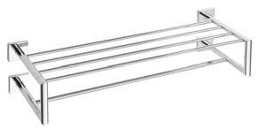 65 mm Double towel holder Držák ručníků dvojitý Doppelhandtuchhalter Двойной держатель полотенца 655 x 55 x 110 mm 132104052 Towel rack Polička na ručníky s hrazdou Handtuchablage Вешалка для