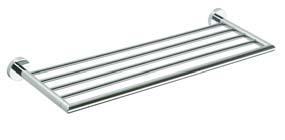 Towel holder Držák ručníků Handtuchhalter Полотенцедержатель 104104012 355 x 55 x 65 mm 104104022 505 x 55 x 65 mm 104104042 655 x 55 x 65 mm Double towel holder Držák ručníků dvojitý