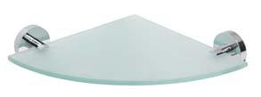 Glasablage, Eckmodell Полочка стеклянная угловая 255 x 55 x 255 mm 104102012