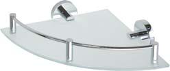 hrazdou Glasablage, Eckmodell Полочка стеклянная угловая 255 x 70 x 255 mm