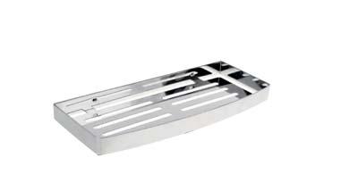 111 mm 106308172 Corner soap basket, polished Mýdlenka trojúhelníková lesk Eckseifenkorb, poliert Угловая мыльница 245 x 60 x 150 mm 102308122