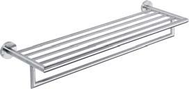 Glass shelf, corner model Polička skleněná rohová Glasablage Eckmodell Полочка стеклянная угловая 244 x 55 x 244 mm 104102015 Towel rack Polička na ručníky dvojitá s