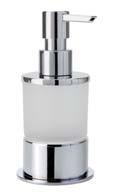 FREE STANDING ACCESSORIES - ROUND SAMOSTATNĚ STOJÍCÍ DOPLŇKY KULATÉ Holder with glass Držák kartáčků sklo Glashalter mit Glas Держатель для стакана 80 x 100 x 80 mm
