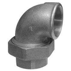 GB: Fitting of malleable cast iron B300-06. Fittings are specified for joining of threaded according to ISO 7-1. Design: black or galvanized. PL: Kształtka z żeliwa temperowanego B-300-06.