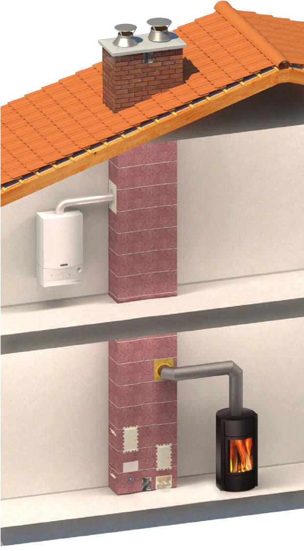 INOVÁCIA SPAĽOVANIE BEZ POTREBY VZDUCHU Z MIESTNOSTI Moderné, dobre zateplené stavby so vzduchotesnými výplňovými konštrukciami majú nízku spotrebu energie aj vďaka malej výmene vzduchu v budove.