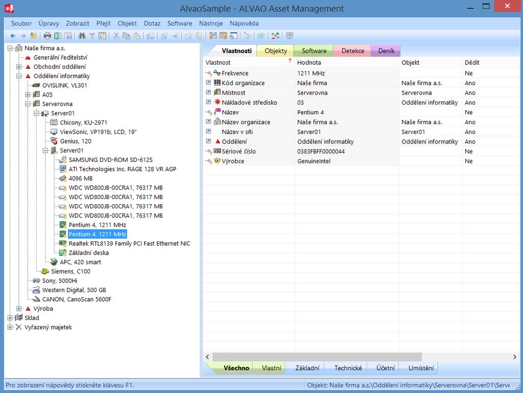 Obrázek 4.2: ALVAO Asset Management. Combodo itop Combodo itop Community [8] je open source ITSM řešení naprogramované v PHP. Využívá databázi MySQL.