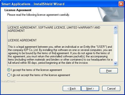 -19 در پنجرهی WizardSmart Applications - InstallShield»Next«روی کلیک
