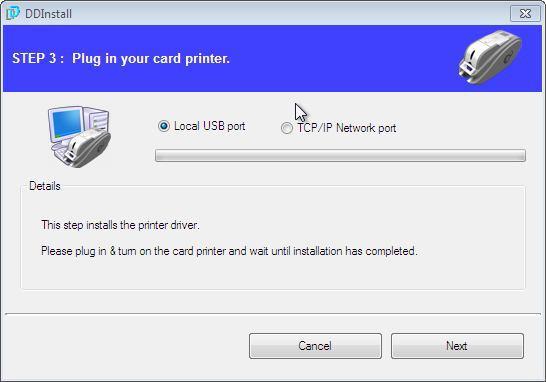 7- برای استفاده از USB»Next«روی کلیک کنید و چاپگر مورد نظر را