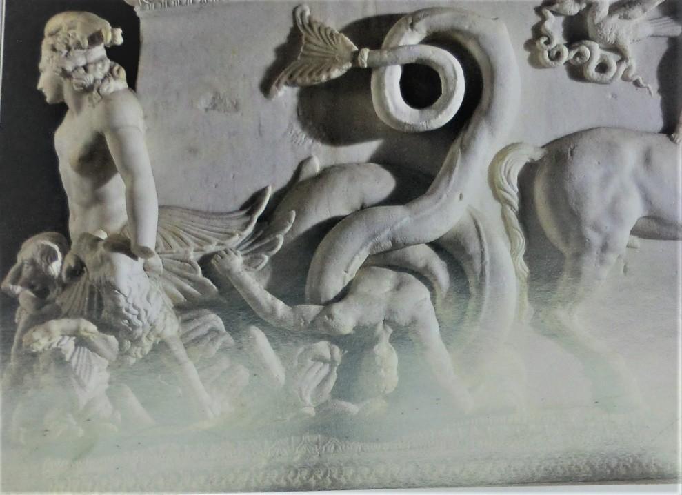Obr. 54 Skylla rdousí Odysseovy muže.