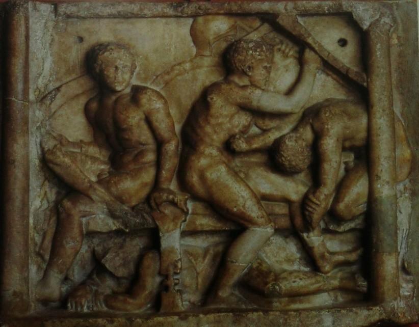 Volterra, Museo Guarnacci. Obr. 77 Vraždění ženichů.