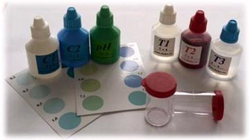 Kvapkový tester DUKE CP stanovenie chlóru a ph Kvapkový tester DUKE CP umožňuje 120 stanovení celkového i voľného chlóru v rozsahu do 10 mg.l -1 a 120 stanovení ph v rozsahu 6,2-8,5.