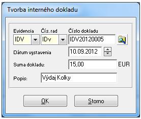 V prípade, že ich chceme zmazať je potrebné zmazať pohyb v evidencii cenín, ktorým boli doklady vytvorené.