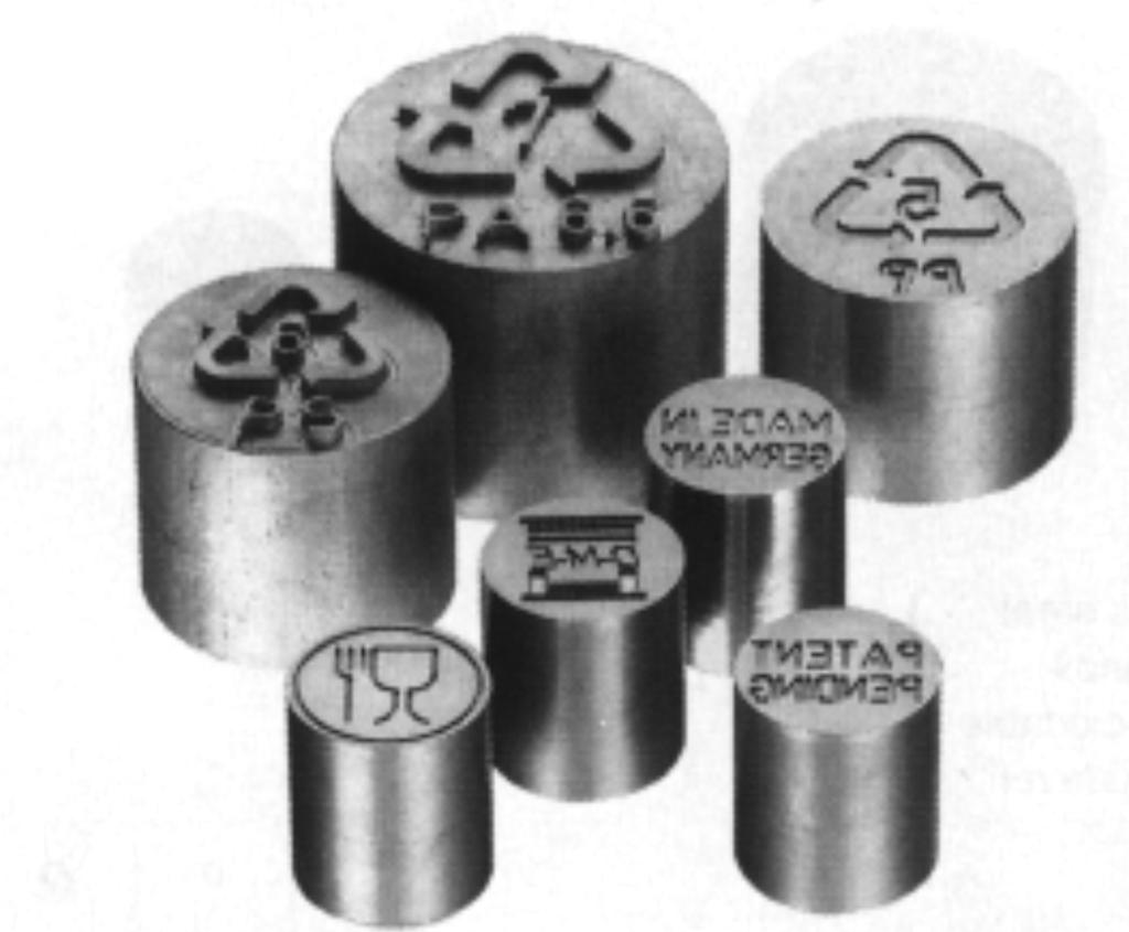 ä Mold D-M-E - REFORM - EOC D Components MRI - MRE ä Special recycling inserts and electrodes specjalne i elektrody ze znakiem "recyclingu" powtórnego przerobu å Recyklační a jiné značky - elektrody