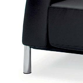 pl Widoczna konstrukcja z chromowanych rur stożkowych. W siedziskach zastosowano sprężyny dwustronnie stożkowe Bonnell, które zapewniają najwyższy komfort siedzenia.