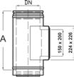 Schiedel Tloušťka stěny 0,5 mm (Ø 80-400mm) 0,6 mm (Ø 450-700mm), tloušťka izolace 25 mm, univerzální 1) světlý Ø v mm 80 100 130 150 180 200 1 2 Dno s podpěrou (se sponou) Objednací znak SAP 101328