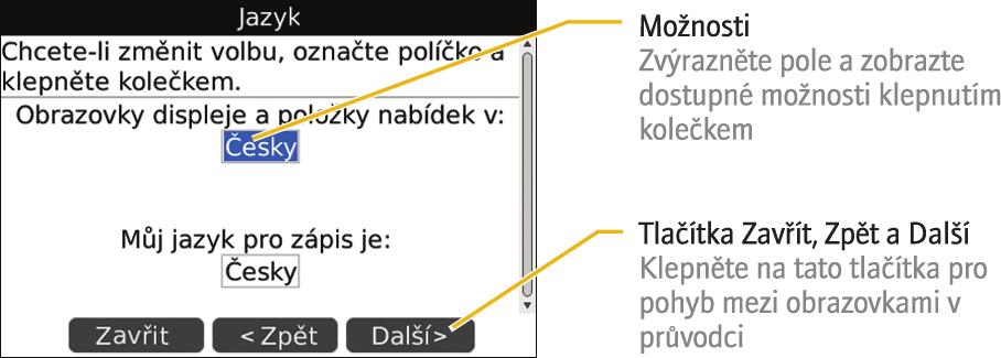 4. Postupujte podle pokynů na obrazovce. Poznámka: Pokud se obrazovka Vítejte neobjeví automaticky, na domovské obrazovce stiskněte klávesu. Klepněte na možnost Nastavení.